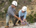 Rock climbing on the roof of Algarve